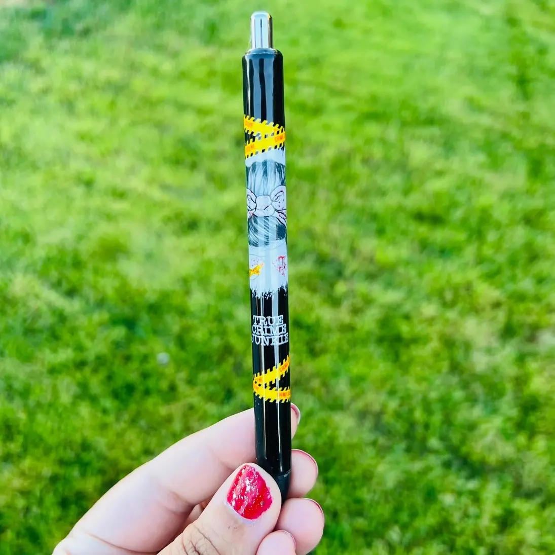 Messy Bun True Crime Papermate Pen