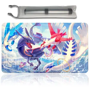 PKM Rayquaza Latias Manga TCG CCG Playmat Anime Desk Mat Mousepad Trading Card Game Mat