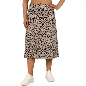 Women's Midi Length Skorts Skirts with Pockets Modest Skirts 28" Long Knee Length Athletic Skorts