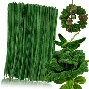 301/501pcs green twist sticks, used for Christmas party decorations, upgraded with enhanced density and thickness, suitable for beginners