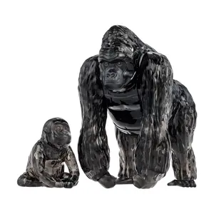 3D Crystal Puzzle - Gorilla and Baby (Black): 48 Pcs 3D Crystal Puzzle - Gorilla and Baby (Black): 48 Pcs