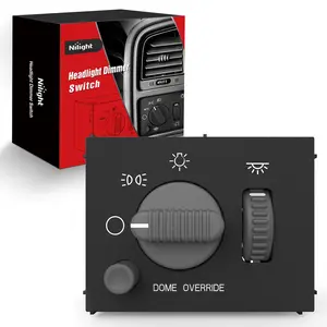 Nilight Headlight Dimmer Switch Compatible with 1999 2000 2001 2002 Chevy Silverado 1500 2500 3500 Suburban 1500 2500 Tahoe 1999-2002 GMC Sierra 1500 2500 with Yellowish LED Light Car Lighting Accessories Auto Truck