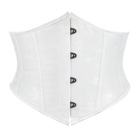 Women's Solid Floral Print Jacquard Button Front Lace Up Adjustable Shaper Waist Trainer, Casual Vintage Tummy Control Waist Cincher, Women's Shapewear for Daily Wear, Underwear, Belly Reducing Girdle, Tummy Control Shapers