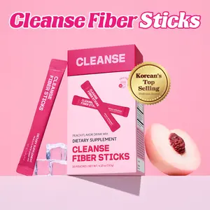 dr.blet Cleanse Fiber Sticks, Peach flavor, Support Digestive & Gut Health, Bloat Relief, Maintain Natural Fullness, Dietary Fiber, Plant-Based Ingredients, NON-GMO