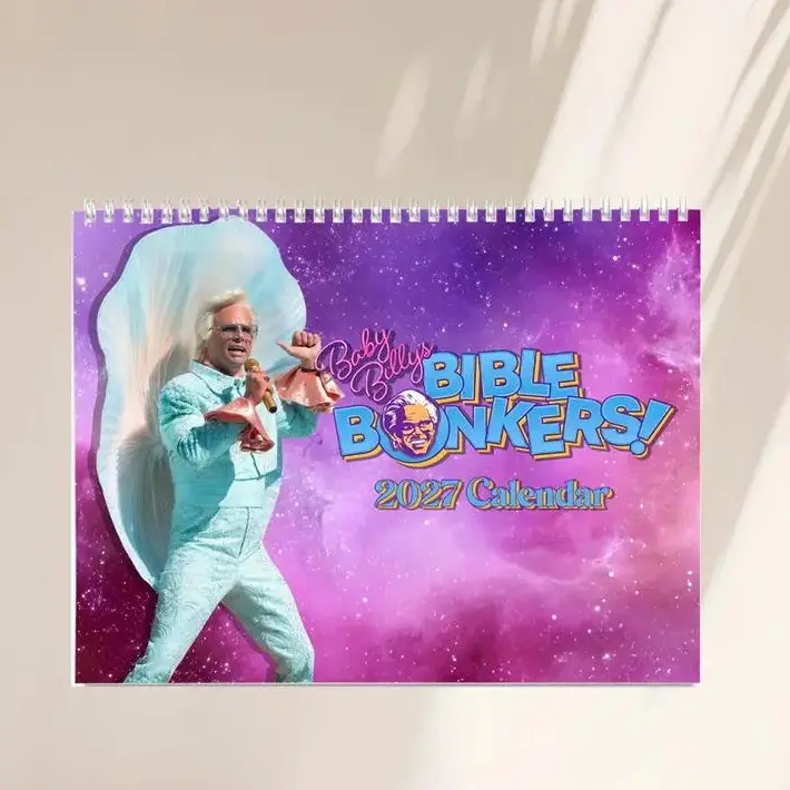 Uncle Baby Billy Vintage Movie 2027 Wall Calendar Best Moments Movie Calendar 2027, Bible Bonkers Funny Misbehavin Memes Calendar