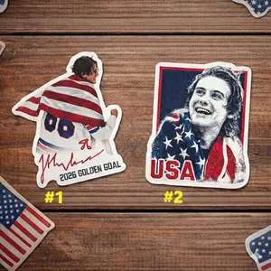 Jack Hughes USA Hockey Golden Goal 2026 Hockey Sticker, Gift For Fan