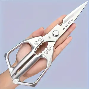 Heavy Duty Stainless Steel Kitchen Shears Professional Poultry Meat Scissors Multi Purpose Bone Cutter Herb Snips Ultra Sharp Rust Resistant Butcher Scissors Thick Blade Bbq