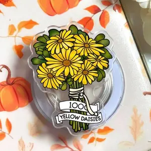 Cottagecore Yellow Daisies Magsafe Phone Grip – Magnetic Pop Socket & Kickstand – I Love You A Thousand Yellow Daisies Gift