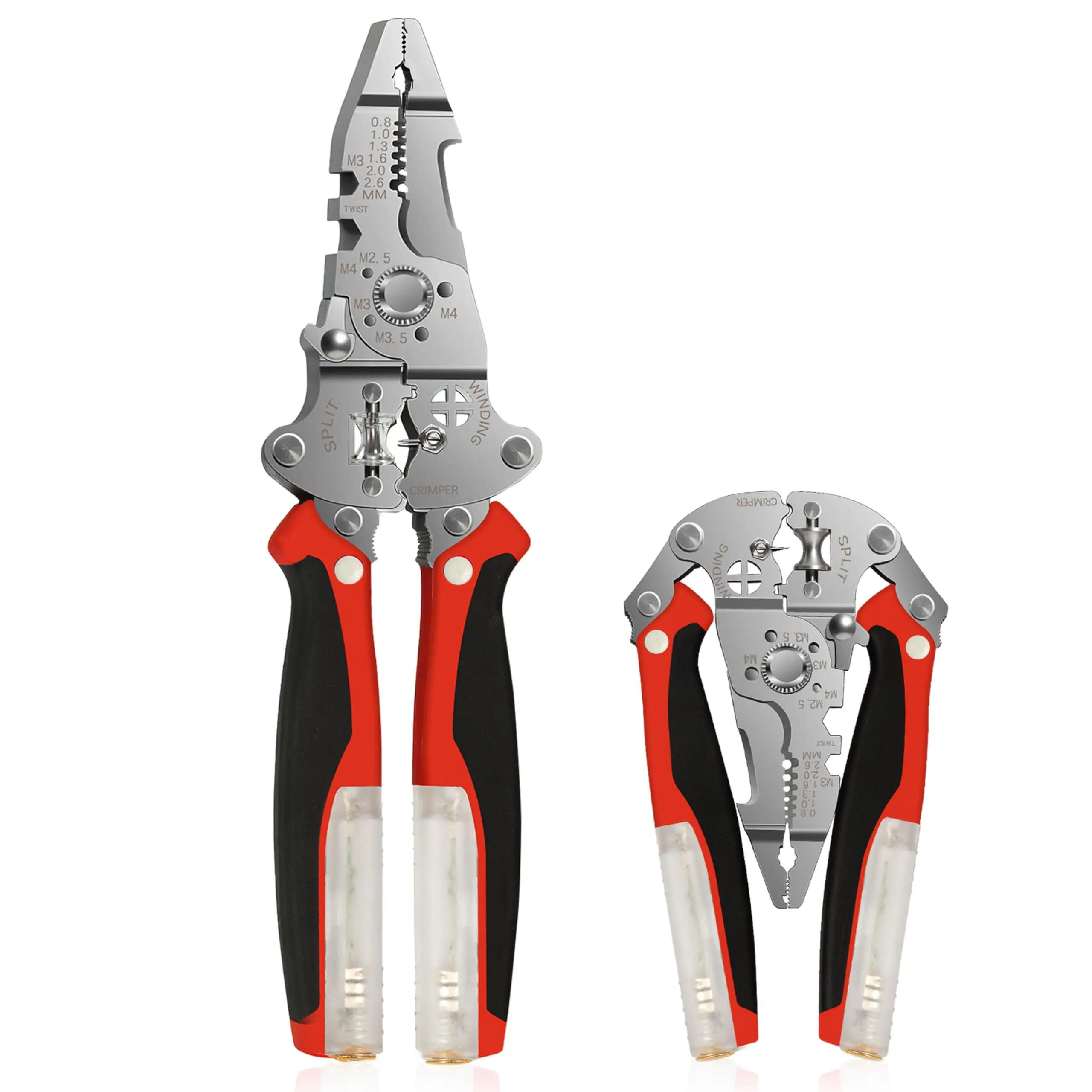 Multifunctional Wire Stripper Tool with Electrical Tester Pen, Wire Cutter and Crimper, Cable Stripping Tool for Electrical Repairs, DIY Projects, Home Maintenance and Electrician Work