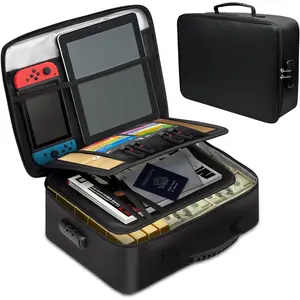 Fireproof Document Box, 5200?F Fire Safe Document Organizer with Lock, Portable  File Box for  Travel, Safe Storage Boxes for Important Documents