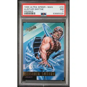 FLEER Ultra 95 Marvel Spider-Man CARD 72 ALISTAIR SMYTHE PSA 7