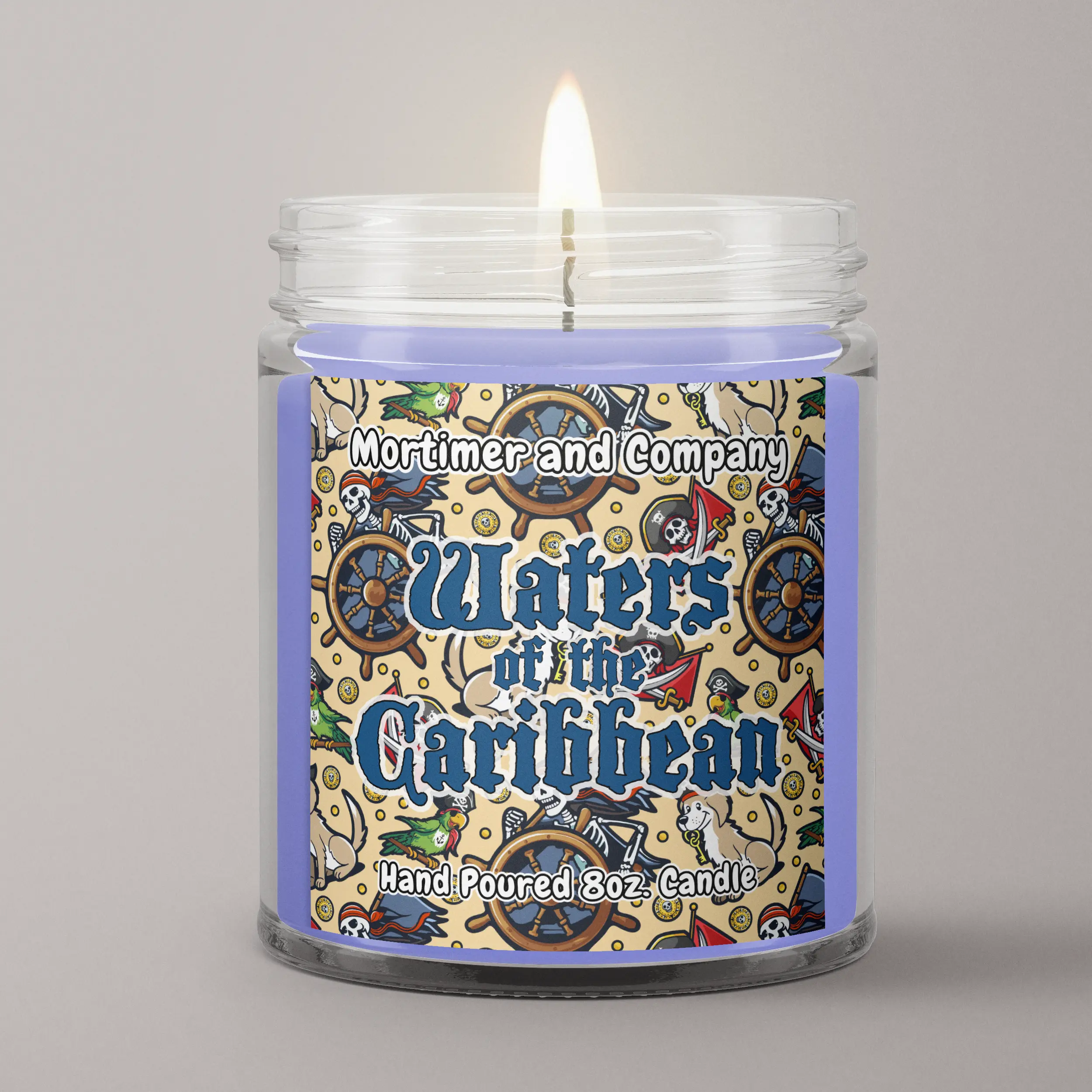 Theme Park Inspired 8oz Scented Soy Wax Blend Candle | Valentines Day Gift
