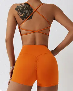 New Fashion Vest Leggings Suit Girl Spring Yoga Vest Female Fitness Woman 2023 Gym Set, Yoga Short Sexy Gym Set For Woman