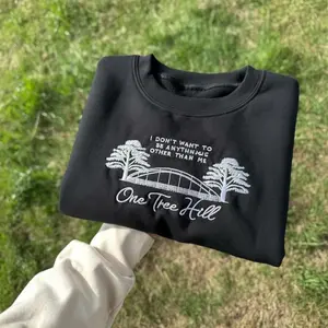 One Tree Hill Embroidered Crewneck Sweatshirt, OTH Fan Gift