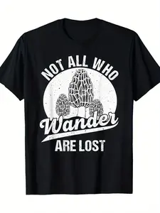Funny Morel mushroom gift T-shirt 220g, relaxed style, Thanksgiving, hiking and adventure, Christmas Eve, all-day comfort, unisex fit, Black Friday