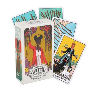 Modern Witch Tarot Cards Set, 78 Pieces for Divination & Interpretation, Perfect Halloween & Christmas Gift Idea, Durable Material, Tarot Card Game
