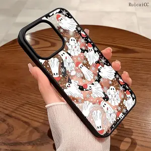 Premium Magnetic Phone Cases for iPhone11/12/13/14/15/16//17/Air/promax/Plus Halloween ghost Christmas hat y2k cased MagSafe Ready, Anti-Fall, Springtok and Ultra-Thin Design | Perfect for Everyday Use Protector Aesthetic Screen Protector