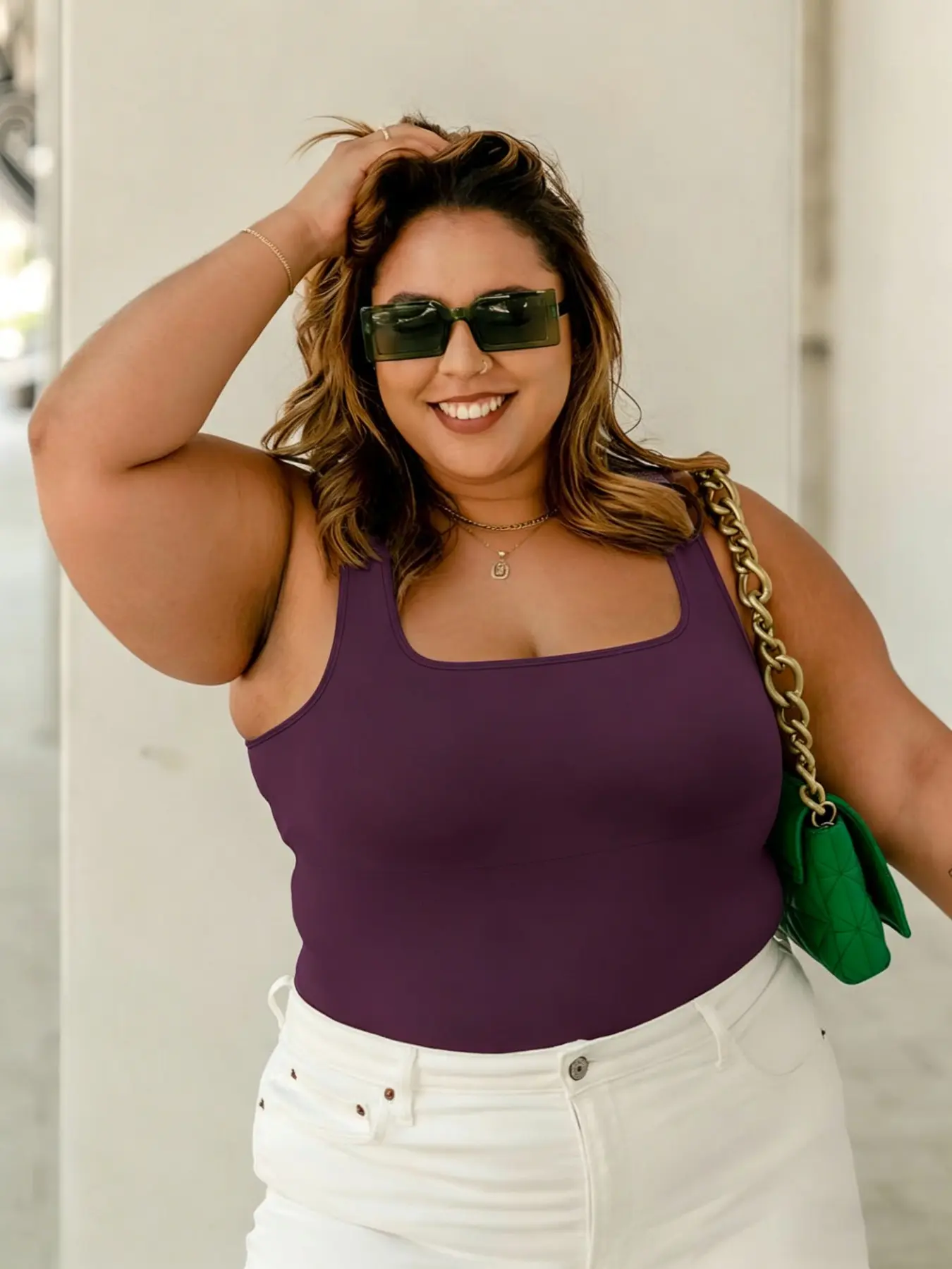 1/2/3Pcs Women's Square Neck Shapewear Tank Tops, Tummy Control Seamless Compression Camisole Tops, Slimming Body Shapewear, Solid Backless Shaper Tiktok Shop