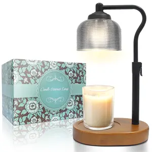 Mother's Day Gifts: Candle Warmer Lamp with Timer & Dimmer, Adjustable Height Wax Melt Warmer for Scented Jar Candles, Home Decor Gift for Mom Women, Decoration Items Includes 2 Bulbs
