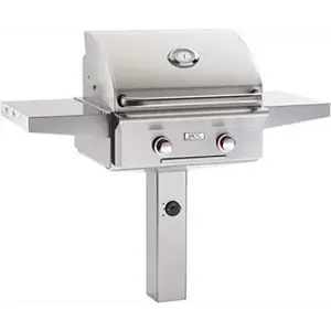 American Outdoor Grill 24 Inch In-Ground Post Stainless Steel Gas Grill