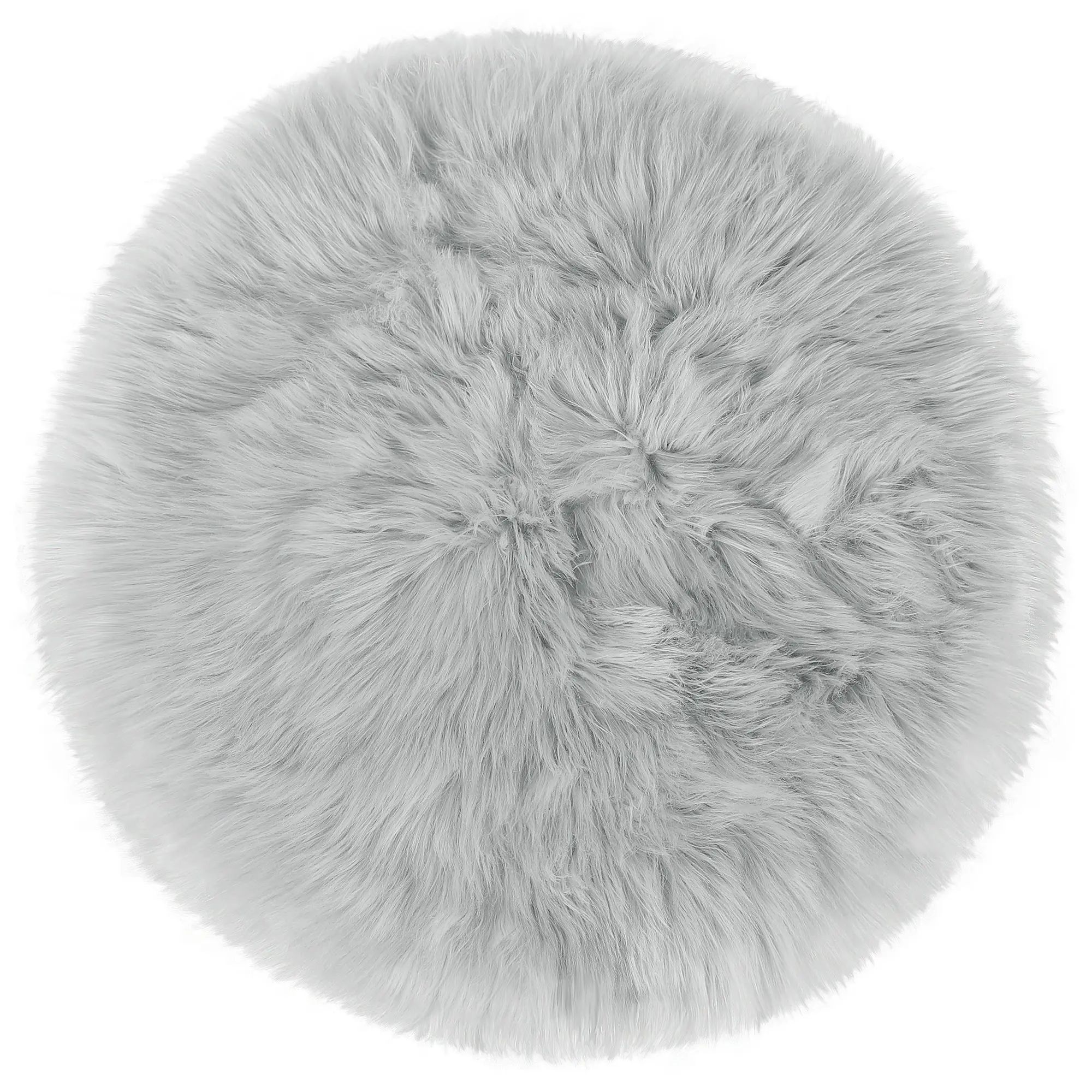 Unique Bargains Faux Fur Round Rug,Fluffy Area Mat,Fluff  Rugs for Bedroom Floor Sofa Living Room