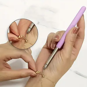 Stainless Steel Clasp Pliers for Jewelry Making, Easy to Use Hook Tool for Bracelets, Necklaces, and Fashion Accessories, Jewelry Making Tools, Snap Clasp Fit