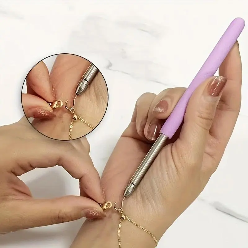 Stainless Steel Clasp Pliers for Jewelry Making, Easy to Use Hook Tool for Adjustable Clasp, Bracelets, Necklaces, and Fashion Accessories, Jewelry Making Tools