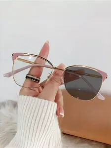 Fashionable Cat Eye Color-Changing Glasses, Ultra-Light Durable Frame, Perfect for Work and Daily Use, Stylish All-Season Eyewear