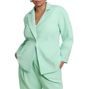 ELOQUII Women's Plus Size Pleat Waist Blazer