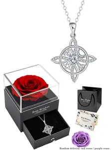 Witches Knot Protection Necklace Charms Necklace With Blessing Good Luck Knot Jewelry Gift for Women