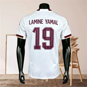 2026 Away white No.19 Yamal Short sleeve soccer jersey