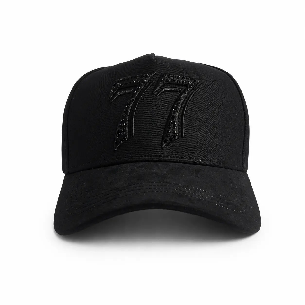 Barbas Hats "77" - Black Snapback - Premium Streetwear Baseball Cap for Men & Women, Adjustable