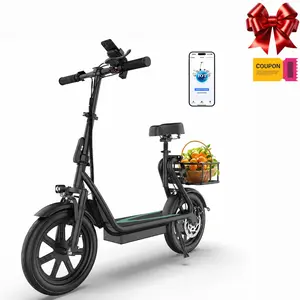Electric Scooter, 500W Motor, Top Speed 22 MPH, Long Battery Life, 22-28 Miles per Charge, LCD Display, Dual Braking System Commuter Scooter for Adults