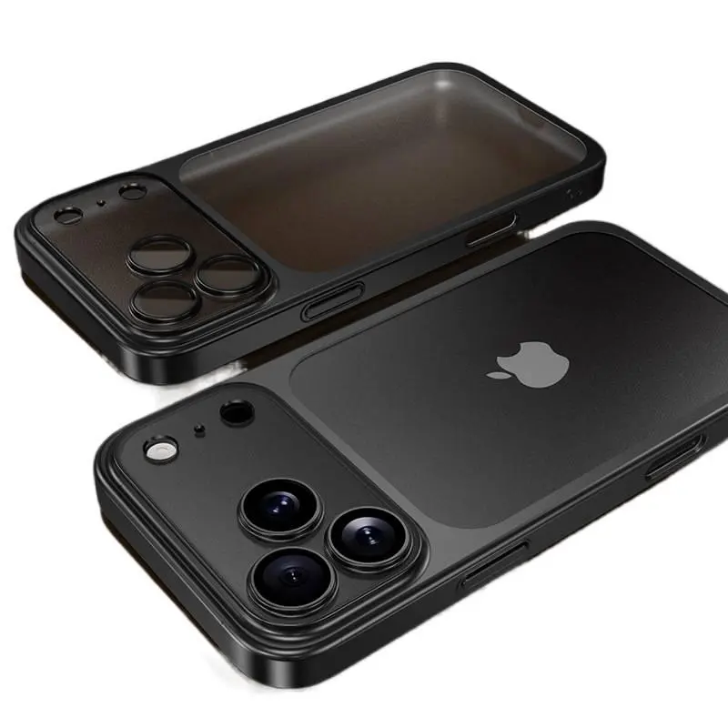 Matte Electroplated Polycarbonate (PC) Case for iPhone 18/17 ProMax - All-Inclusive, Anti-Fall, Enhanced Camera Protection, with Protector (Includes All-Inclusive Lens Film)