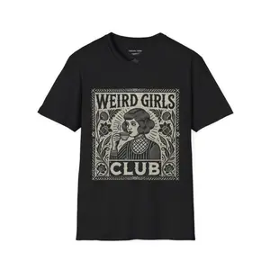 Weird Girls Club Shirt • Whimsy Goth Graphic Tee • Retro Alt Girl T-Shirt • Weirdcore Witch Aesthetic Clothing