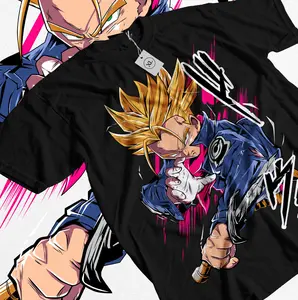 Trunks TShirt Dragon Ball Z Anime Son Goku Gohan Vegeta Broly Shirt All Size