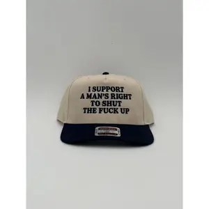 I Support A Man's Right To Shut The Fuck Up Embroidered Dad Hat | Feminist Statement Hat | Bold Empowerment Cap