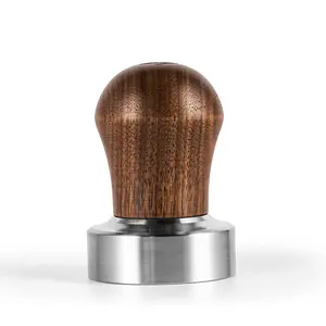CrossCreek 54mm Espresso Tamper | Fits 54mm Breville Barista Espresso Portafilter | Thickening Base Walnut Handle Tamper Tools for Espresso Machine | Espresso Machine Accessories