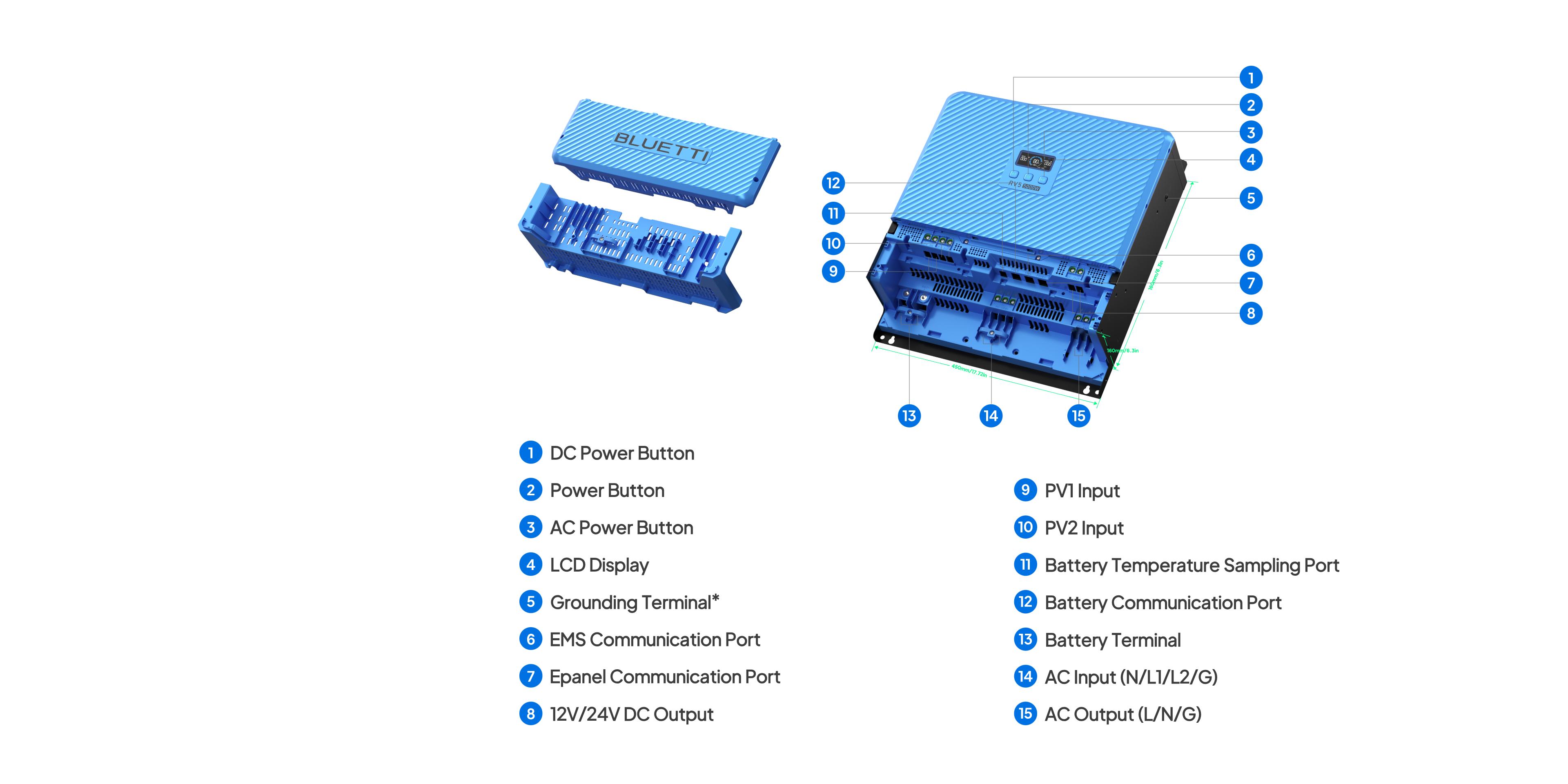 BLUETTI RV5+B4810 5000W Power Hub with 6000+ Cycles LiFePO4 Battery Solar & Vehicle Charging Travel UL-Certified IP65 Water-Resistant BLUETTI RV5+B4810 5000W Power Hub with 6000+ Cycles LiFePO4 Battery Solar & Vehicle Charging Travel UL-Certified IP65 Water-Resistant