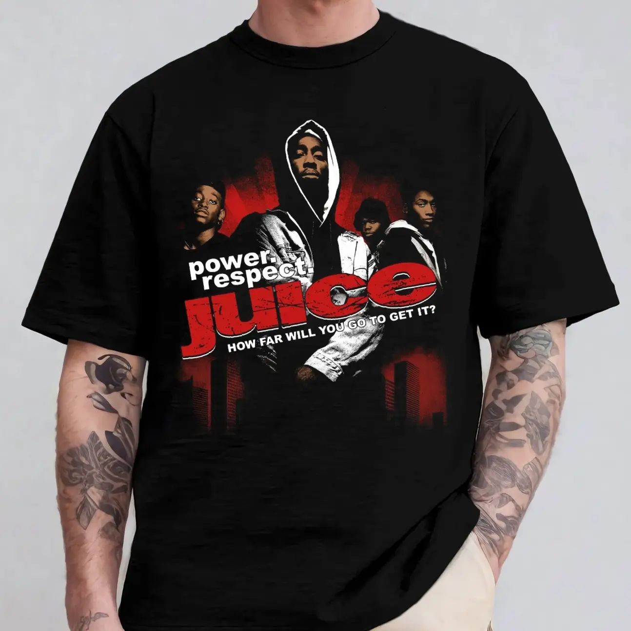 Juice T Shirt - Movie Film Classic Hip Hop, Tupac Shakur, Omar Epps, 1990s