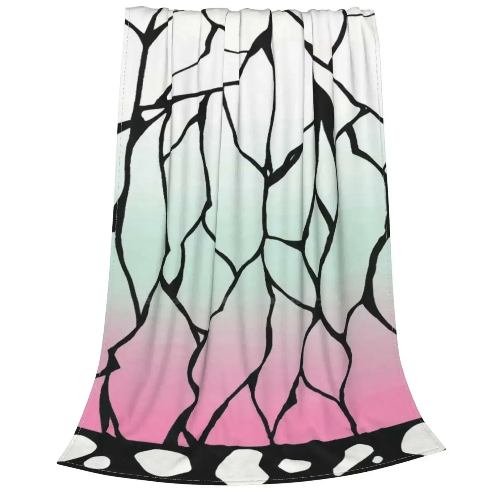 Shinobu Kimono Pattern Soft Warm Light Thin Blanket Kimono Pattern Demon Shinobu Kimetsu No Yaiba Shinobu Kocho Shinobu Pattern summerwins