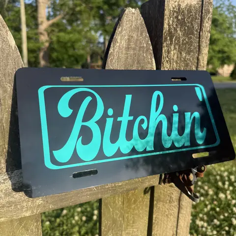 B*tchin' Custom Front License Plate Car Accessories Truck