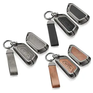Zinc Alloy Car Key Case Cover Bag For VW Volkseagen Golf 8 MK8 ID.3 ID.4 Cupra Skoda Octavia A8 SEAT Leon MK4 2020 2021 Formentor Tarraco, Car Key Protector Holder Accessory Key Fob Cover Auto Car Accessories