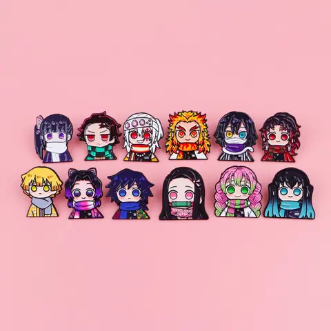 12-Piece Classic Anime Enamel Pin Set, Cute Cartoon Backpack & Clothing Badges, Collectible Pins, Collectible Accessory, Perfect Gift for Friends, All Seasons