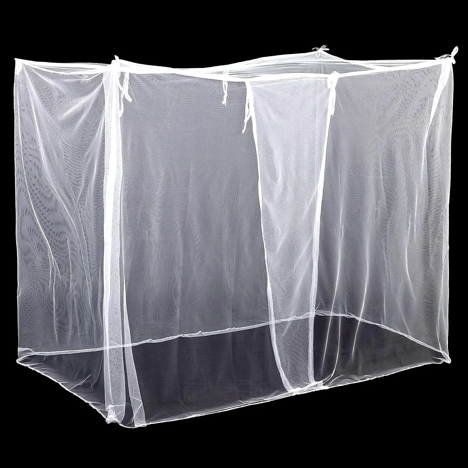 White Mosquito Net for Bed, L75 X W35.5 X H60 Inch | 1 Opening, Mosquiteros Cameros Para Cuba, Canopies Netting Mesh , Rectangular Mosquito for Camping, Home, Outdoor Travel