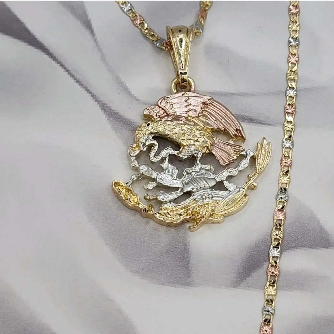 necklace with  EMBLEM Gold-plated  chain style