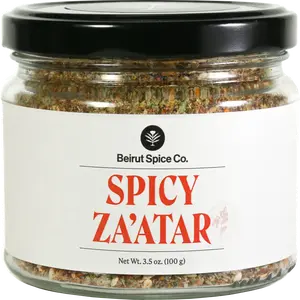 Beirut Spice Co. Spicy Za'atar Spice. Similar to our classic blend but with a kick. Mix it with olive oil and use it on your breads, dips, eggs any style, your protein and more!