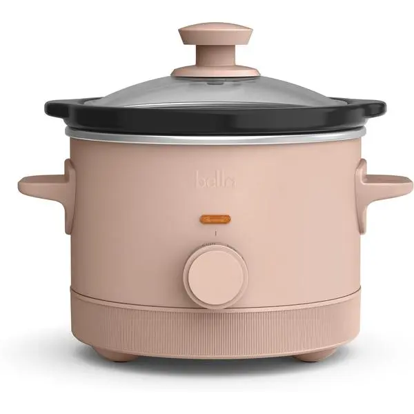 bella 1.5qt Manual Non-Toxic Slow Cooker with 3 Heat Settings, Blossom