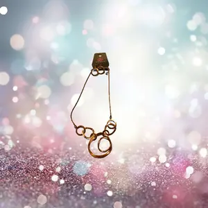 Paparazzi Jewelry Set - Copper Circles Necklace & Earrings Set for Women