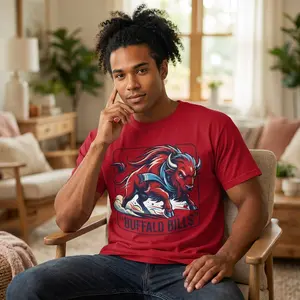 Red Charging Buffalo graphic T-shirt | Buffalo Bills inspired tee